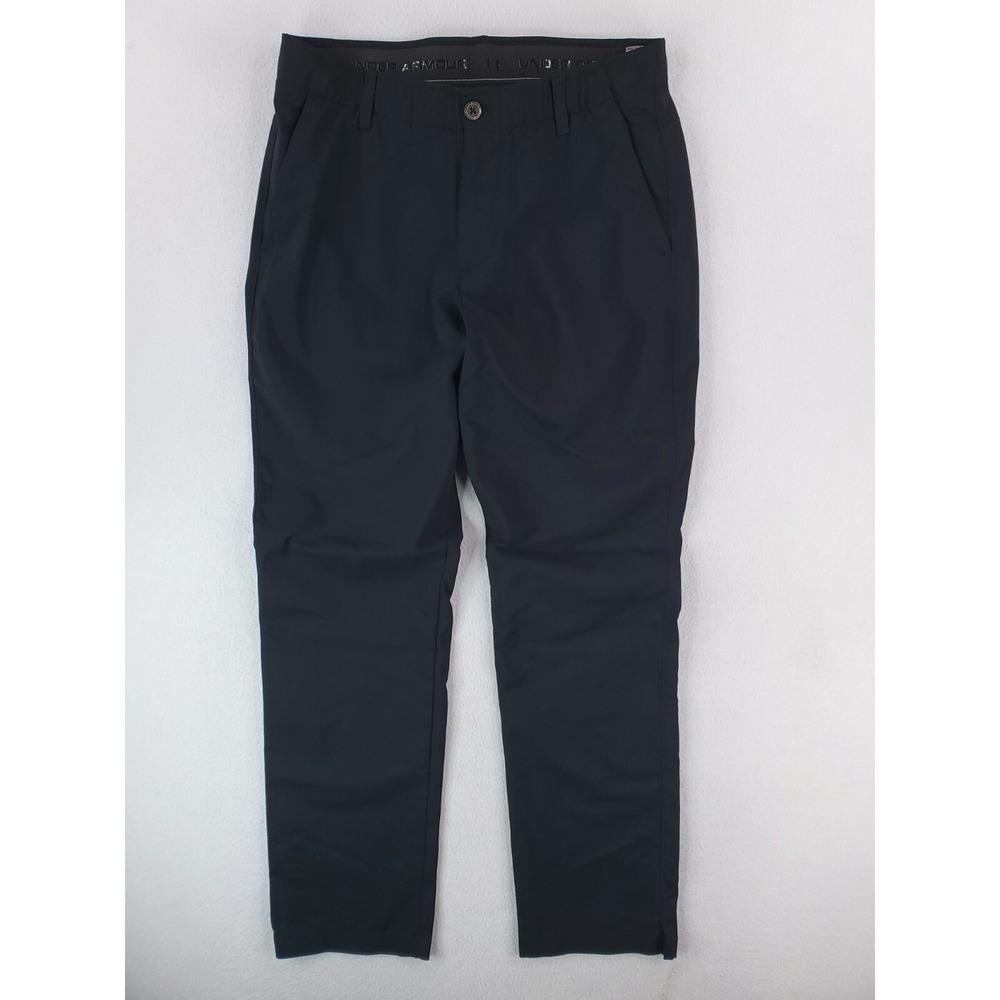 Under Armour Pants Mens 34x32‎ Black Showdown Golf Chino Stretch Performance